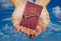 Holy Bible and Key. Royalty Free Stock Photo