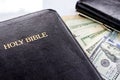 Holy Bible and money