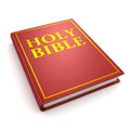 Holy bible red book on white background Royalty Free Stock Photo