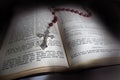 Holy Bible and Rosary Royalty Free Stock Photo