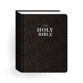 Holy Bible. Vector Vintage Leather Brown Book Royalty Free Stock Photo