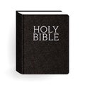 Holy Bible. Vector Vintage Leather Brown Book Royalty Free Stock Photo