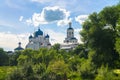 Holy Bogolyubovo Monastery in sunny summer day, Vladimir region, Russia. Royalty Free Stock Photo