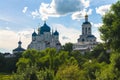 Holy Bogolyubovo Monastery in sunny summer day, Vladimir region, Russia. Royalty Free Stock Photo