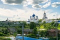 Holy Bogolyubovo Monastery in sunny summer day, Vladimir region, Russia.