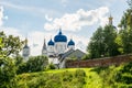 Holy Bogolyubovo Monastery in sunny summer day, Vladimir region, Russia. Royalty Free Stock Photo