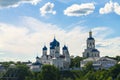 Holy Bogolyubovo Monastery in sunny summer day, Vladimir region, Russia. Royalty Free Stock Photo