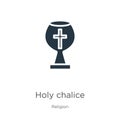 Holy chalice icon vector. Trendy flat holy chalice icon from religion collection isolated on white background. Vector illustration
