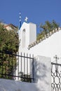 Holy Church of Saint George of the Rock located in Anafiotika district of Plaka, Athens, Greece Royalty Free Stock Photo
