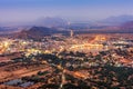 Holy city of Pushkar at night, Rajasthan, India Royalty Free Stock Photo