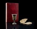 Holy Communion Bread, Wine Royalty Free Stock Photo