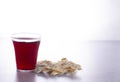 Holy Communion of the Christian Faith of Wine and Unleavened Bread Royalty Free Stock Photo