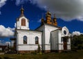 Holy Cross Church in town Vysokaye Royalty Free Stock Photo