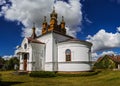 Holy Cross Church in town Vysokaye Royalty Free Stock Photo