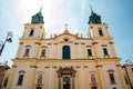 Holy Cross Church in Warsaw, Poland Royalty Free Stock Photo