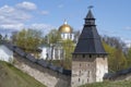 Holy Dormition Pskov-Caves Monastery. Pechory, Russia Royalty Free Stock Photo