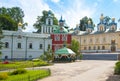 Russia. Pechory. Holy Dormition Pskov-Pechersk Monastery. Uspenskaya Square