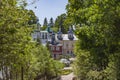 Holy Dormition Pskovo-Pechersky Monastery Pskov-Caves Monastery. Temple complex Royalty Free Stock Photo