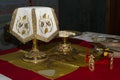 Holy Eucharist in orthodox church Royalty Free Stock Photo