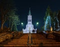 Holy Family church in Zakopane before christmas Royalty Free Stock Photo