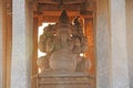 Holy ganesha temple in Hampi sunset, Karnataka, India