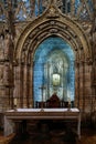 The Holy Grail Chalice in the Cathedral in Valencia Spain on February 27, 2019