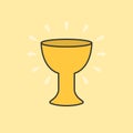 Holy grail color and outline icon