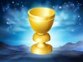 Holy Grail Cup Gold Chalice Goblet