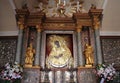 Holy icon of Mother of God Ostrobramska in Vilnius, Lithuania. Royalty Free Stock Photo