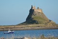 `Holy Island`, Lindisfarne Northumberland. Historic site Royalty Free Stock Photo