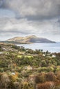 Holy Isle from Arran in Scotland.