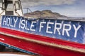 Holy Isle ferry at Lamlash on the Isle of Arran.