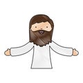 Holy jesuschrist character icon Royalty Free Stock Photo