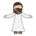 Holy jesuschrist character icon Royalty Free Stock Photo