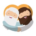 Holy jesuschrist character icon Royalty Free Stock Photo