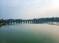 Holy Kshipra River flowing between Indore and Dewas with its old bridge