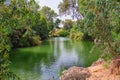 Holy Land Israel. Yardenit on Jordan River. Royalty Free Stock Photo