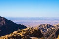 Holy Land Seen From Petra, Jordan Royalty Free Stock Photo