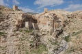 Holy Lavra of Saint Sabbas the Sanctified, known in Arabic as Mar Saba monastery perched on the rocks in the Judean Royalty Free Stock Photo