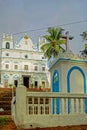 The beautiful Reis Magos Church in Verem Barde