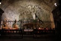 Holy Maria in a grotto in Bendern in Liechtenstein 28.2.2021