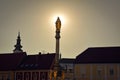 The Holy Mary Monument in Kaptol Square - Zagreb, Croatia