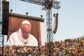 Holy mass with Pope Francis Royalty Free Stock Photo