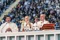 Holy mass with Pope Francis Royalty Free Stock Photo