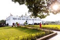 Holy Maya Dev Temple in Lumbini. The birthplace of Lord Gautama Buddha Royalty Free Stock Photo