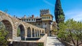 Holy Monastery Hilandar landscape HDR, Mount Athos Royalty Free Stock Photo