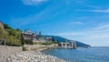 Holy Monastery Hilandar landscape HDR, Mount Athos Royalty Free Stock Photo