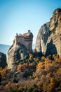 The Holy Monastery of Rousanou / St. Barbara in Meteora, Greece Royalty Free Stock Photo