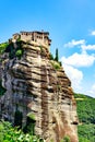 Holy Monastery of Varlaam - one of Eastern Orthodox monasteries located in rock formation Meteora Royalty Free Stock Photo