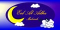 Eid al-adha design banner for backgrounds Royalty Free Stock Photo